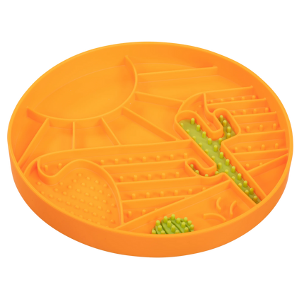 Messy Mutts Interactive Lick Bowl Slow Feeder - Desert