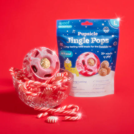 Woof Pupsicle - Candy Cane Holiday Edition