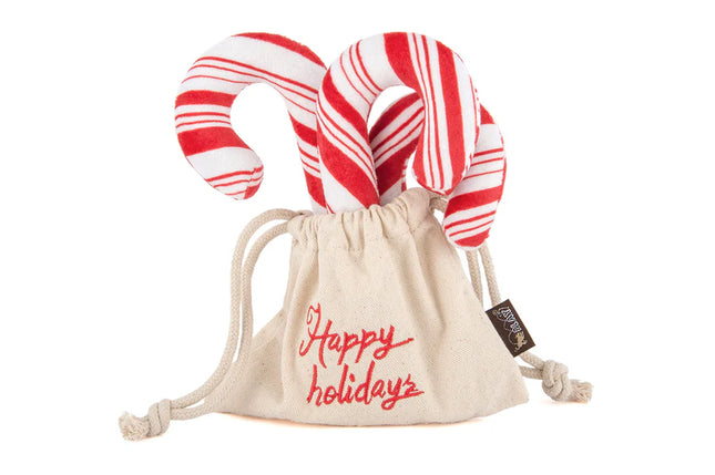 P.L.A.Y Holiday Classic Candy Canes Dog Toys