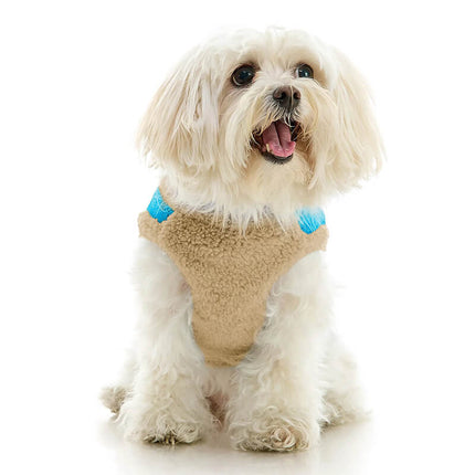 Gooby Zip Up Sherpa Vest - Cream