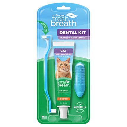 Tropiclean Fresh Breath Odor/Tartar Dental Kit for Cats