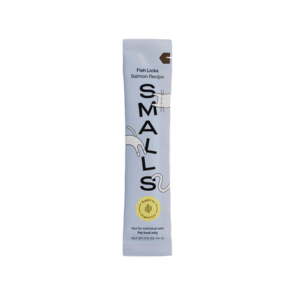 Smalls Lickable Treats 8 Pack - Fish Licks Salmon Recipe 4oz