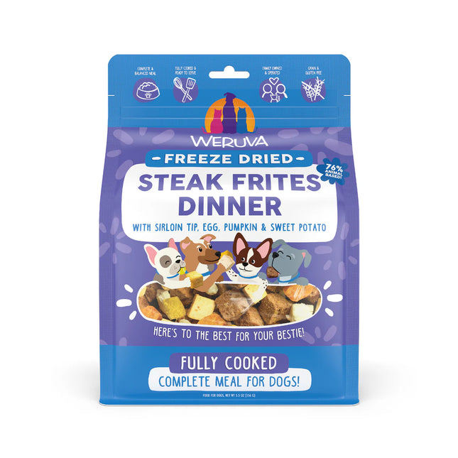 Weruva Steak Frites Freeze-dried dog food