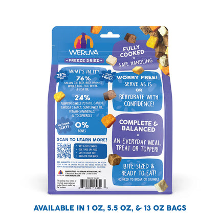 Weruva Steak Frites Freeze-dried dog food