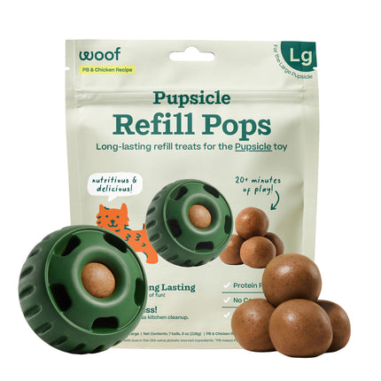 Woof Pupsicle Refill Pops PB & Chicken Recipe