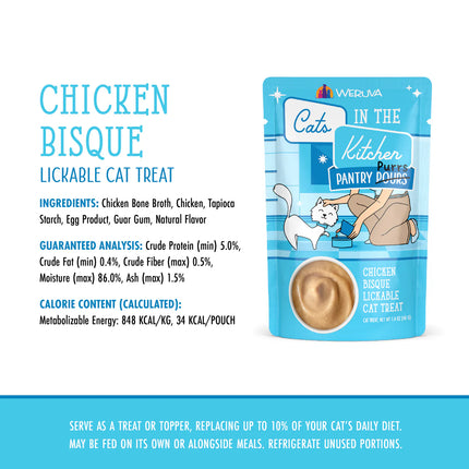Weruva Cats In the Kitchen Pantry Pours Lickable Treat - Chicken Bisque 1.4oz