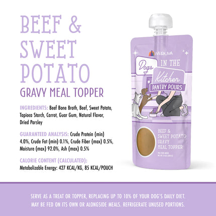 Weruva Dogs In the Kitchen Pantry Pours Gravy Meal Topper - Beef & Sweet Potato 7oz