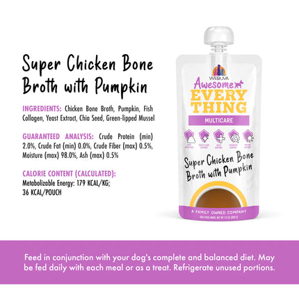 Weruva Dog Awesome Everything Multicare - Chicken Bone Broth with Pumpkin 7oz