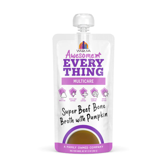 Weruva Dog Awesome Everything Multicare - Beef Bone Broth with Pumpkin 7oz