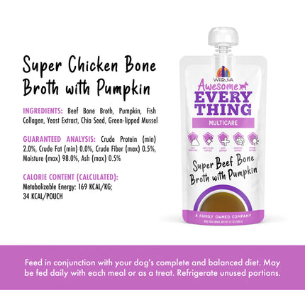 Weruva Dog Awesome Everything Multicare - Beef Bone Broth with Pumpkin 7oz