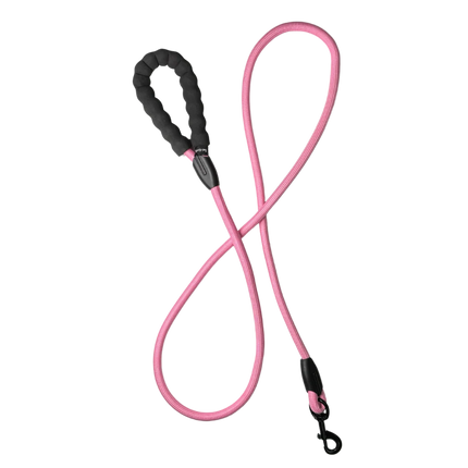 Bark Appeal Rope Leash 6” - Light Pink