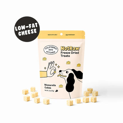 California Dog Kitchen Not Raw Freeze Dried Mozzarella Cubes 2.5oz