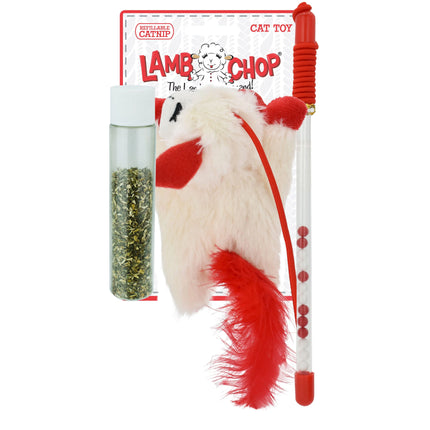 Lamb Chop Catnip Wand Toy