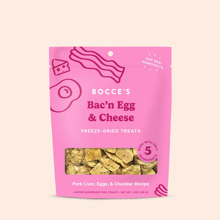 Bocce’s Bac’n Egg & Cheese Freeze-dried Treats 3oz