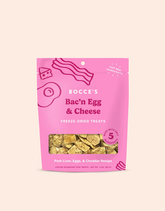 Bocce’s Bac’n Egg & Cheese Freeze-dried Treats 3oz
