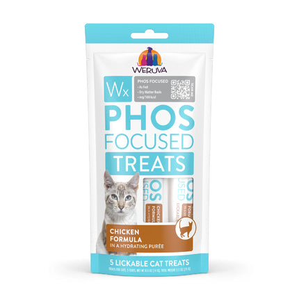 Weruva Phos Focused Lickable Cat Treats - Chicken Formula 5pack