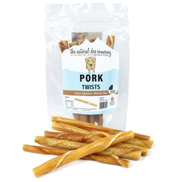 Tuesday's Natural Dog Company 6" Pork Skin Twists Pack