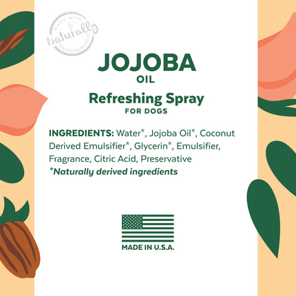 TropiClean Essentials Jojoba Garden Rose - Refreshing Spray for Dogs