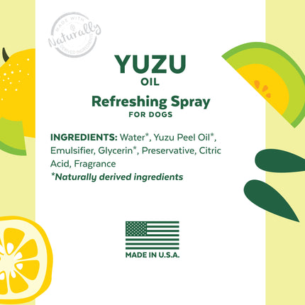 TropiClean Essentials Yuzu & Melon - Refreshing Spray for Dogs