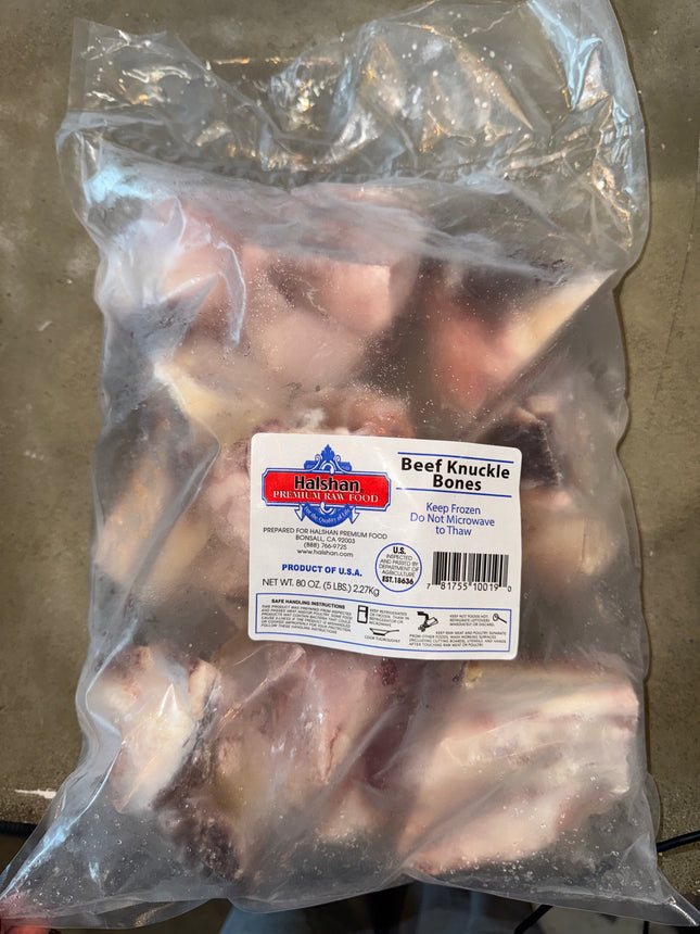 Halshan Frozen Beef Knuckle Bones 5lb
