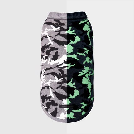 Canada Pooch - Glow In the Dark Camo Dog Sweater