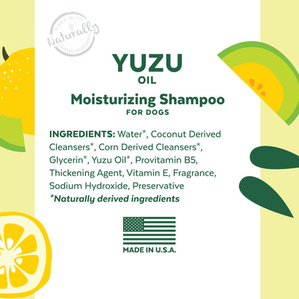 TropiClean Essentials Yuzu & Melon - Moisturizing Shampoo for Dogs