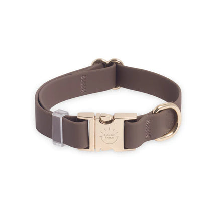 Sunny Tails - Espresso Brown Waterproof Dog Collar