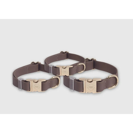 Sunny Tails - Espresso Brown Waterproof Dog Collar