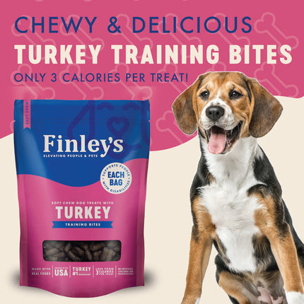Finley's Soft Chew Training Bites - Turkey 6oz