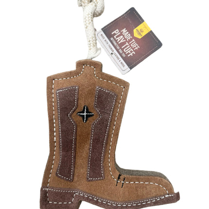 Advance Pet Products Leather & Wool Cowboy Boot