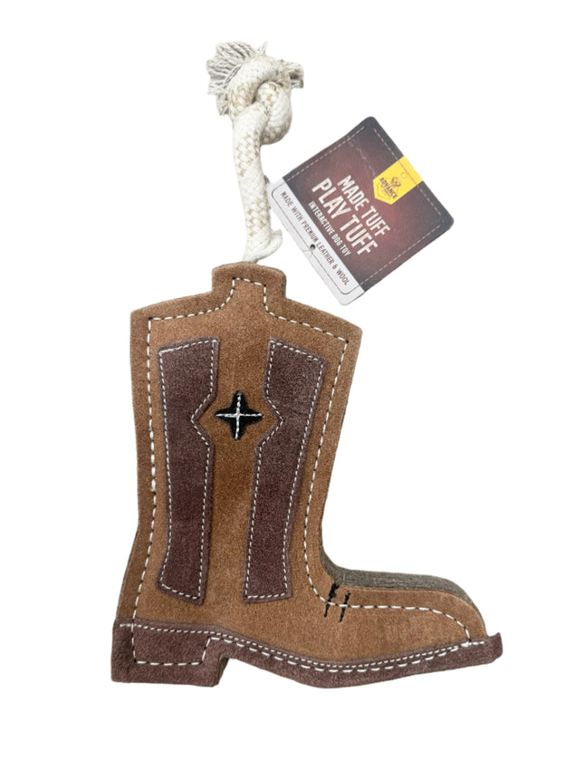 Advance Pet Products Leather & Wool Cowboy Boot