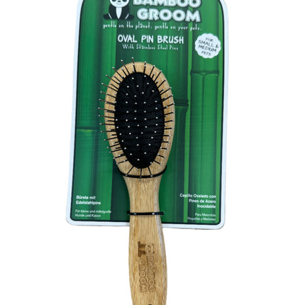 Bamboo Groom Oval Pin Brush