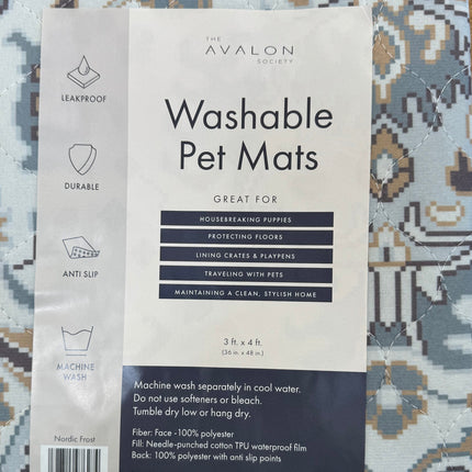 The Avalon Society Washable Pet Mats