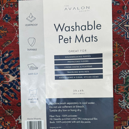 The Avalon Society Washable Pet Mats