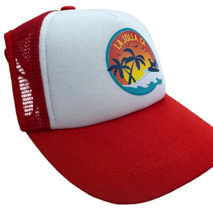 Puplid Hunter Red Trucker Hat for Dogs - The "La Jolla"