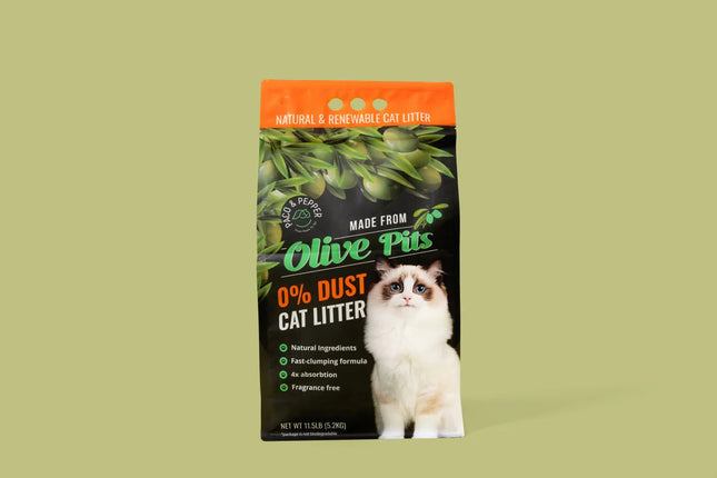 Paco & Pepper Cat Olive Pit Litter 11.5lb