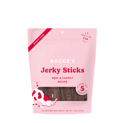 Bocce's Jerky Sticks - Beef & Carrot Recipe 4oz