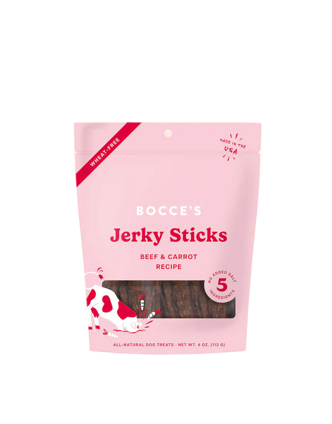 Bocce's Jerky Sticks - Beef & Carrot Recipe 4oz