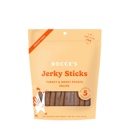 Bocce's Jerky Sticks - Turkey & Sweet Potato Recipe 4oz