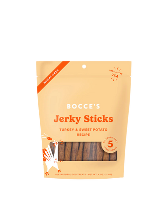 Bocce's Jerky Sticks - Turkey & Sweet Potato Recipe 4oz