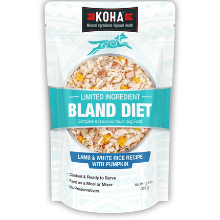 Koha Dog Bland Diets Lamb & White Rice Pouch 12.5oz