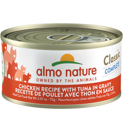 Almo Nature Cat Classic Chicken Recipe with Tuna in Gravy 2.47oz