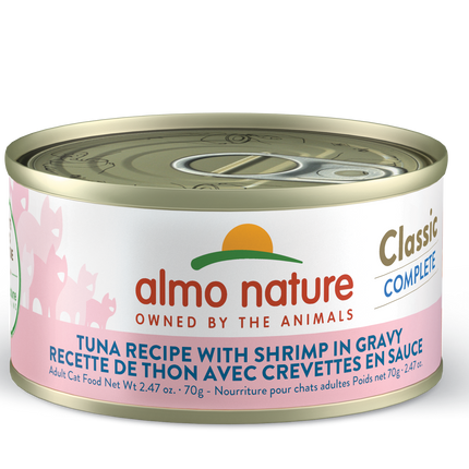 Almo Nature Cat Classic Tuna Recipe with Shrimp in Gravy 2.47oz