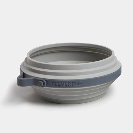 Clever Pup Collapsible Bowl - Grey