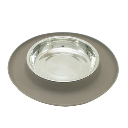 Messy Cats Silicone Single Feeder W Stainless Steel Bowl