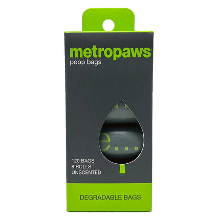 Metropaws Degradable Unscented Poop Bags -  8 Pack 120 bags