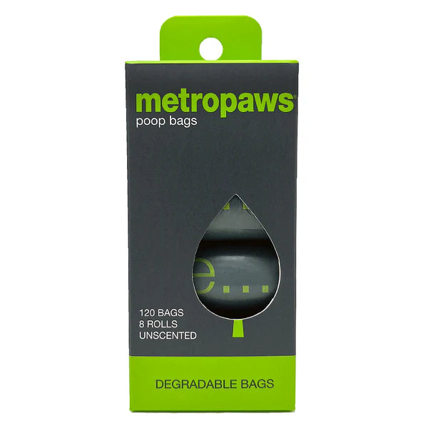 Metropaws Degradable Unscented Poop Bags -  8 Pack 120 bags