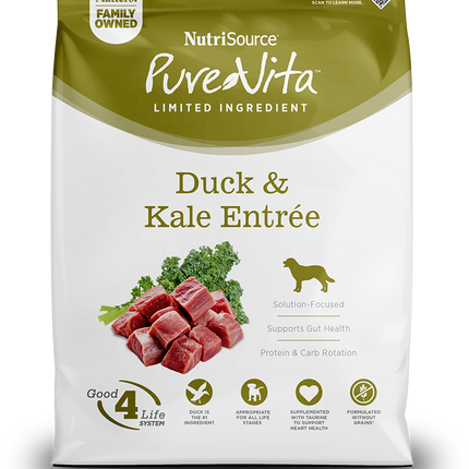 Pure Vita Duck & Kale Dry Dog Food