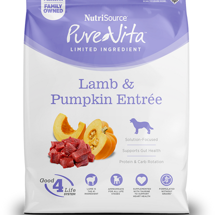 Pure Vita Lamb & Pumpkin Dry Dog Food