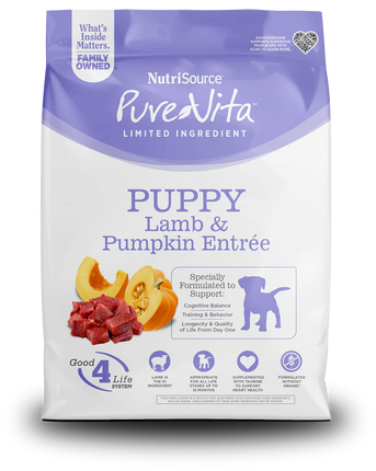 Pure Vita Lamb & Pumpkin Puppy Dry Dog Food